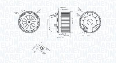 Interior Blower MAGNETI MARELLI 069412729010