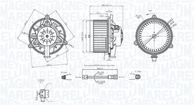 Interior Blower MAGNETI MARELLI 069412742010