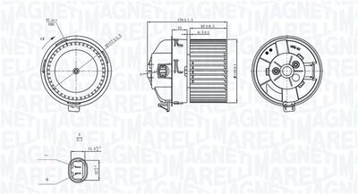 Interior Blower MAGNETI MARELLI 069412751010