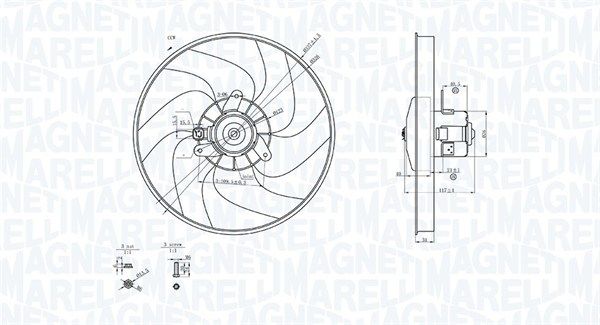 MAGNETI MARELLI 069422756010 Fan, engine cooling