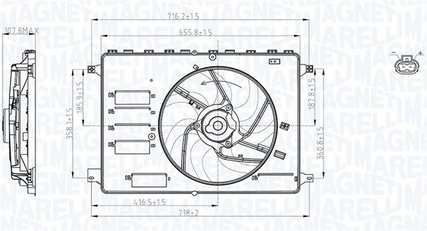 MAGNETI MARELLI 069422761010 Fan, engine cooling