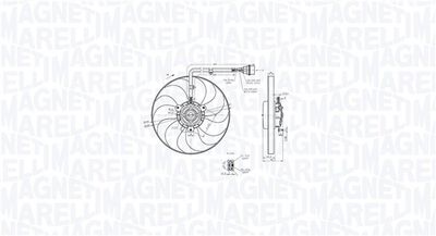 Fan, engine cooling MAGNETI MARELLI 069422847010