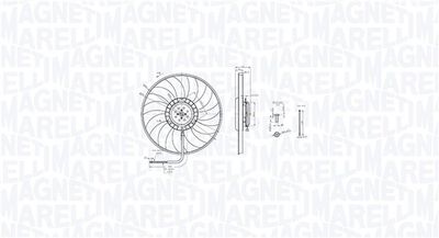 Fan, engine cooling MAGNETI MARELLI 069422848010