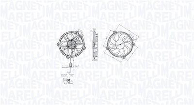 Fan, engine cooling MAGNETI MARELLI 069422855010