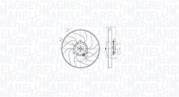 MAGNETI MARELLI 069422866010 Fan, engine cooling