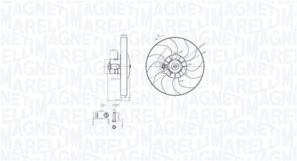 MAGNETI MARELLI 069422868010 Fan, engine cooling