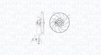 Fan, engine cooling MAGNETI MARELLI 069422868010