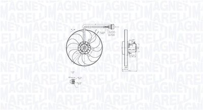 Fan, engine cooling MAGNETI MARELLI 069422877010