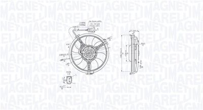 Fan, engine cooling MAGNETI MARELLI 069422881010