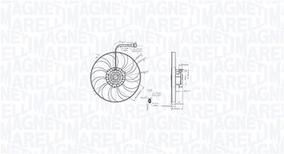 Fan, engine cooling MAGNETI MARELLI 069422886010