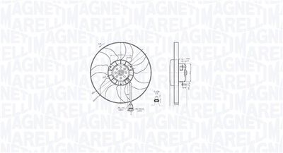 Fan, engine cooling MAGNETI MARELLI 069422887010