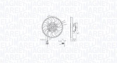 Fan, engine cooling MAGNETI MARELLI 069422888010