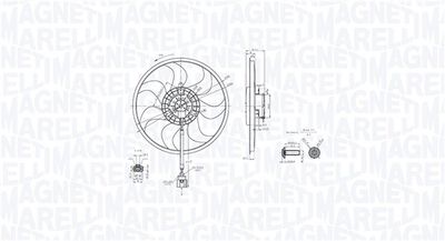 Fan, engine cooling MAGNETI MARELLI 069422889010