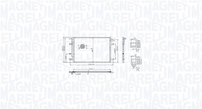 Condenser, air conditioning MAGNETI MARELLI 350203103400