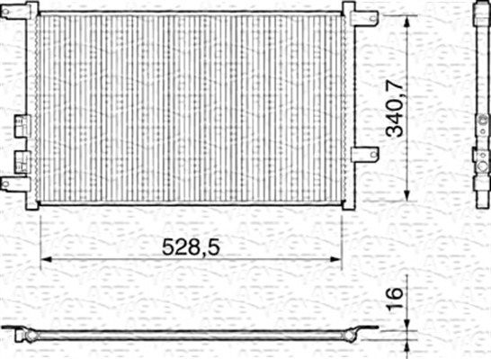 MAGNETI MARELLI 350203156000 Condenser, air conditioning