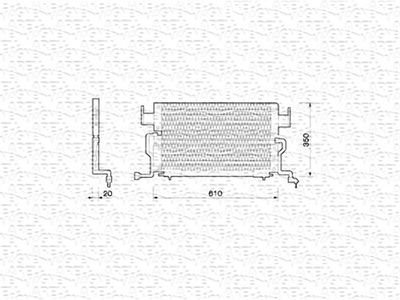 Condenser, air conditioning MAGNETI MARELLI 350203204000