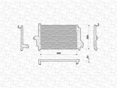 Condenser, air conditioning MAGNETI MARELLI 350203214000