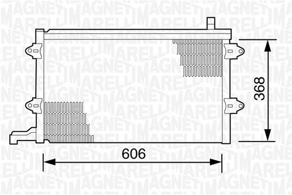 MAGNETI MARELLI 350203243000 Condenser, air conditioning