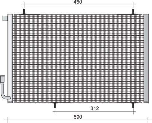 MAGNETI MARELLI 350203254000 Condenser, air conditioning