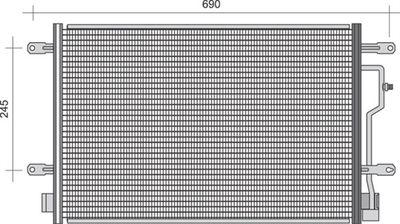 Condenser, air conditioning MAGNETI MARELLI 350203339000