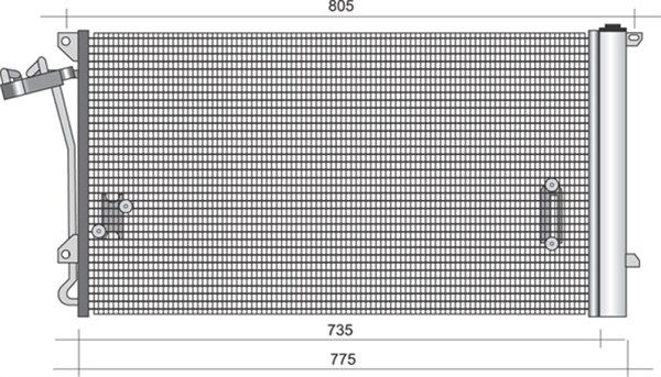MAGNETI MARELLI 350203345000 Condenser, air conditioning