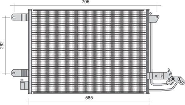 MAGNETI MARELLI 350203361000 Condenser, air conditioning