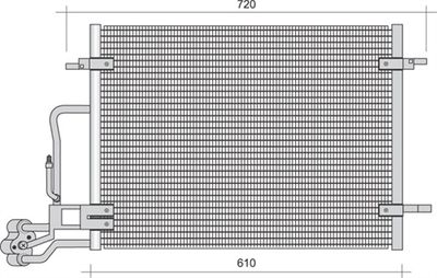 Condenser, air conditioning MAGNETI MARELLI 350203368000