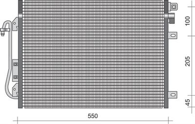 Condenser, air conditioning MAGNETI MARELLI 350203379000