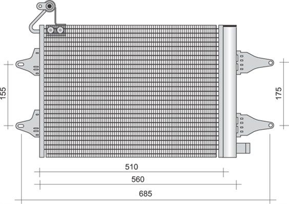 MAGNETI MARELLI 350203381000 Condenser, air conditioning