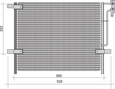 Condenser, air conditioning MAGNETI MARELLI 350203441000