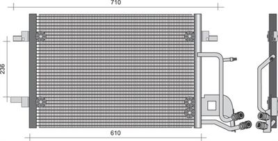 Condenser, air conditioning MAGNETI MARELLI 350203492000