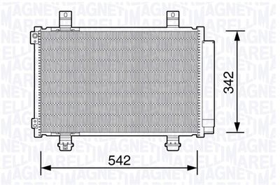 Condenser, air conditioning MAGNETI MARELLI 350203673000