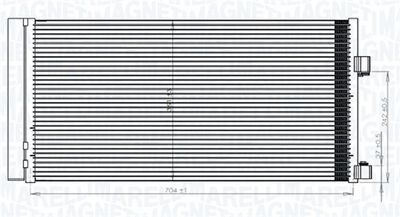 Condenser, air conditioning MAGNETI MARELLI 350203847000