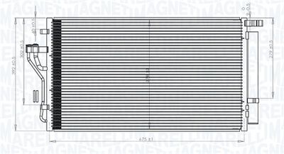 Condenser, air conditioning MAGNETI MARELLI 350203848000