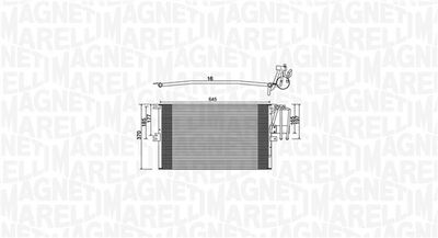 Condenser, air conditioning MAGNETI MARELLI 350203896000