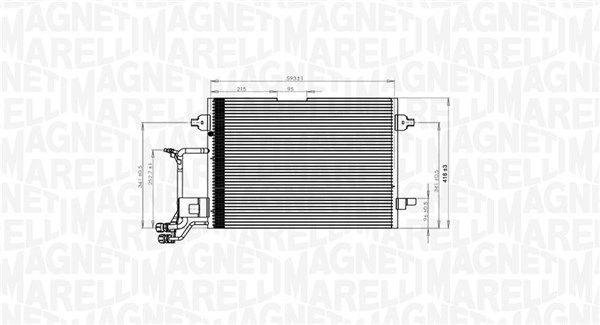 MAGNETI MARELLI 350203942000 Condenser, air conditioning