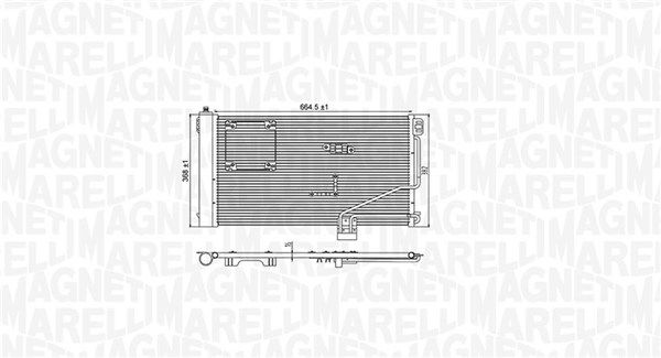 MAGNETI MARELLI 350203946000 Condenser, air conditioning