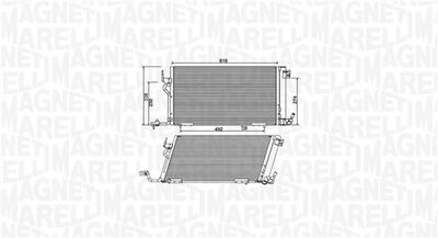 Condenser, air conditioning MAGNETI MARELLI 350203994000