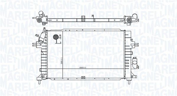 MAGNETI MARELLI 350213176100 Radiator, engine cooling