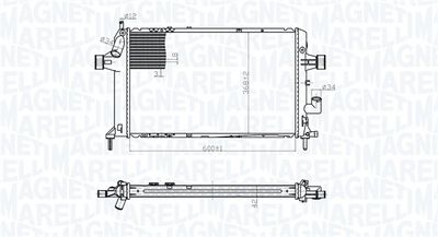 Radiator, engine cooling MAGNETI MARELLI 350213176700