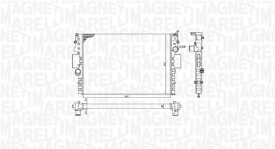 Radiator, engine cooling MAGNETI MARELLI 350213183800