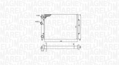 Radiator, engine cooling MAGNETI MARELLI 350213187700