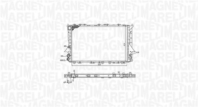 Radiator, engine cooling MAGNETI MARELLI 350213189900