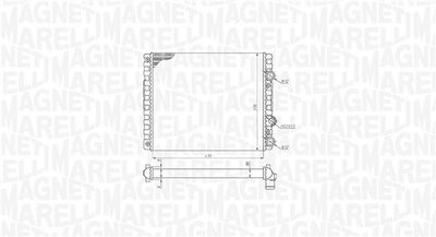 Radiator, engine cooling MAGNETI MARELLI 350213192900