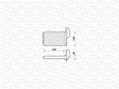 Heat Exchanger, interior heating MAGNETI MARELLI 350218203000