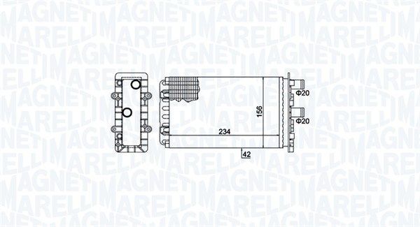 MAGNETI MARELLI 350218475000 Heat Exchanger, interior heating