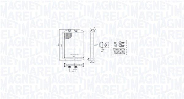 MAGNETI MARELLI 350218519000 Heat Exchanger, interior heating