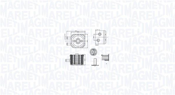 MAGNETI MARELLI 350300003500 Oil Cooler, engine oil