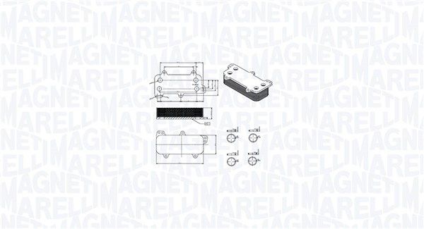 MAGNETI MARELLI 350300003700 Oil Cooler, engine oil