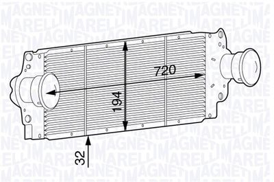 Charge Air Cooler MAGNETI MARELLI 351319201950